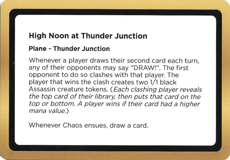 High Noon at Thunder Junction (Black Lotus Unknown Planechase) [Oversize Cards] - Destination Retro