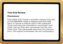 Year-End Review (Black Lotus Unknown Planechase) [Oversize Cards] - Destination Retro