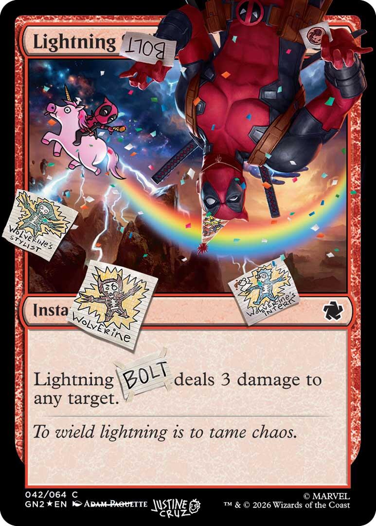 Lightning Bolt (042) (Pool Party Foil) [Secret Lair Drop Series] - Destination Retro
