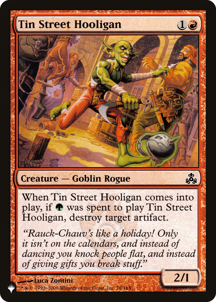Tin Street Hooligan [The List] - Destination Retro