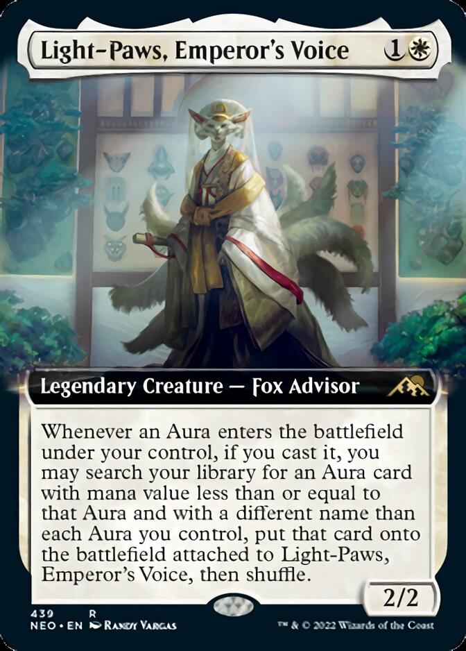Light-Paws, Emperor's Voice (Extended Art) [Kamigawa: Neon Dynasty] - Destination Retro