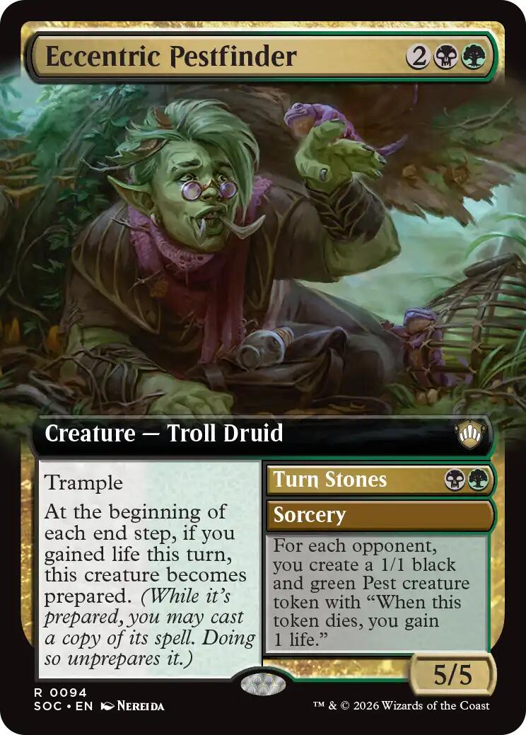 Eccentric Pestfinder (Extended Art) [Secrets of Strixhaven Commander] - Destination Retro