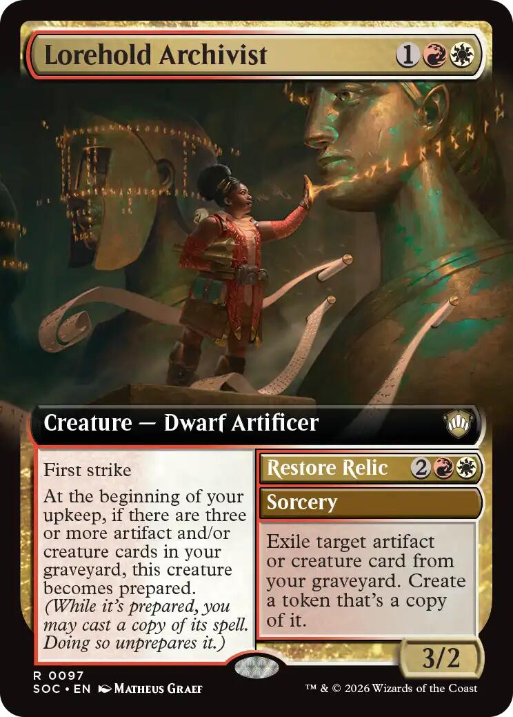 Lorehold Archivist (Extended Art) [Secrets of Strixhaven Commander] - Destination Retro
