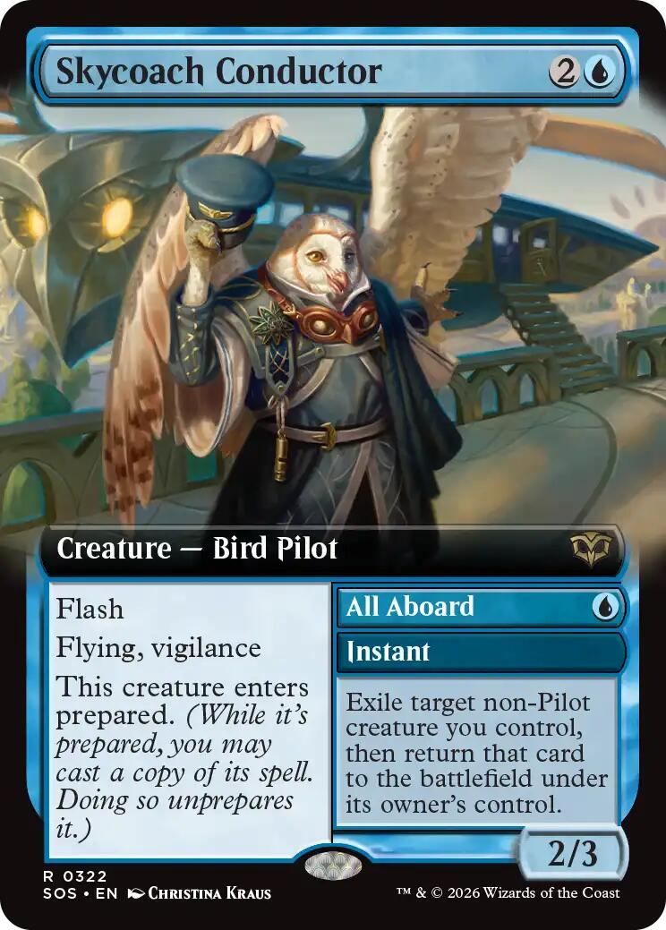 Skycoach Conductor (Extended Art) [Secrets of Strixhaven] - Destination Retro