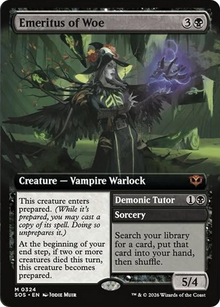Emeritus of Woe (Extended Art) [Secrets of Strixhaven] - Destination Retro