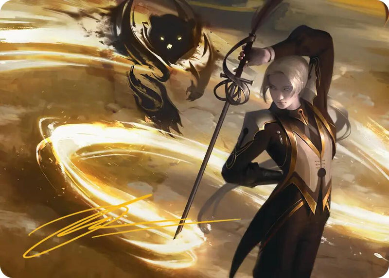 Rapier Wit Art Card (Gold-Stamped Signature) [Secrets of Strixhaven Art Series] - Destination Retro