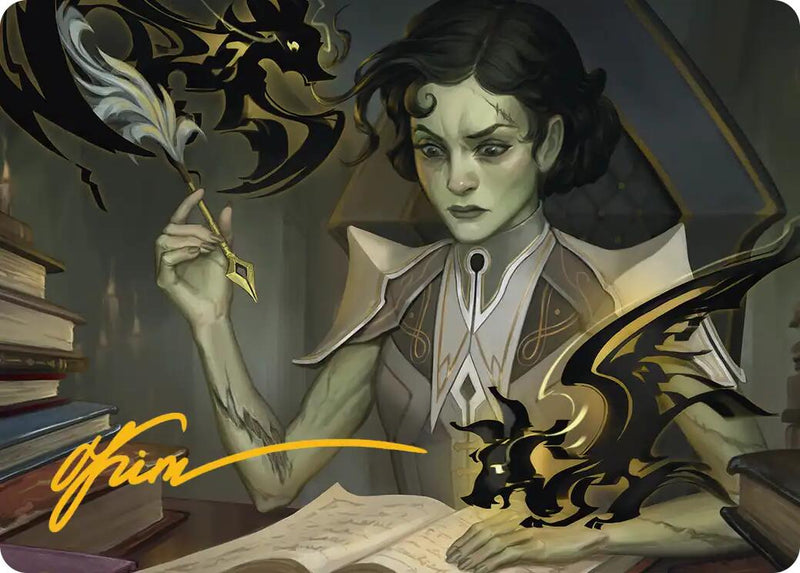 Eternal Student Art Card (Gold-Stamped Signature) [Secrets of Strixhaven Art Series] - Destination Retro
