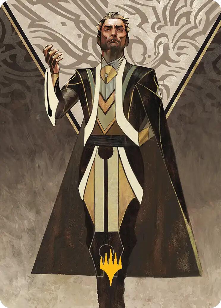 Ral Zarek, Guest Lecturer Art Card (Gold-Stamped Planeswalker Symbol) [Secrets of Strixhaven Art Series] - Destination Retro