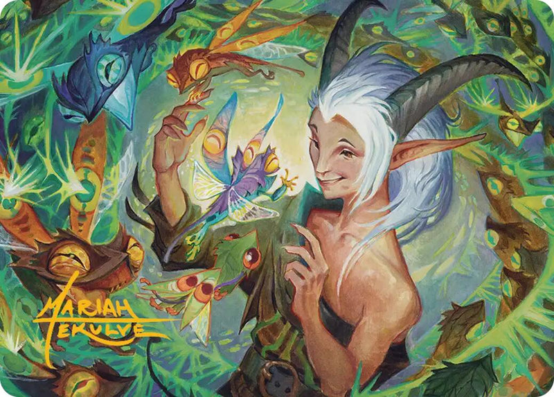 Lumaret's Favor Art Card (Gold-Stamped Signature) [Secrets of Strixhaven Art Series] - Destination Retro