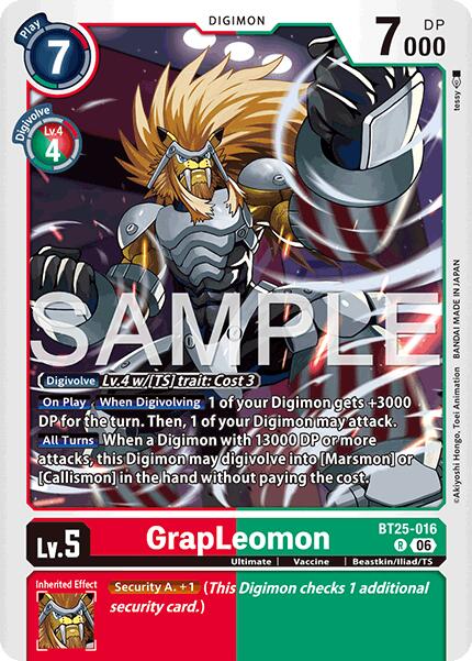 GrapLeomon [BT25-016] [Dual Revolution] - Destination Retro