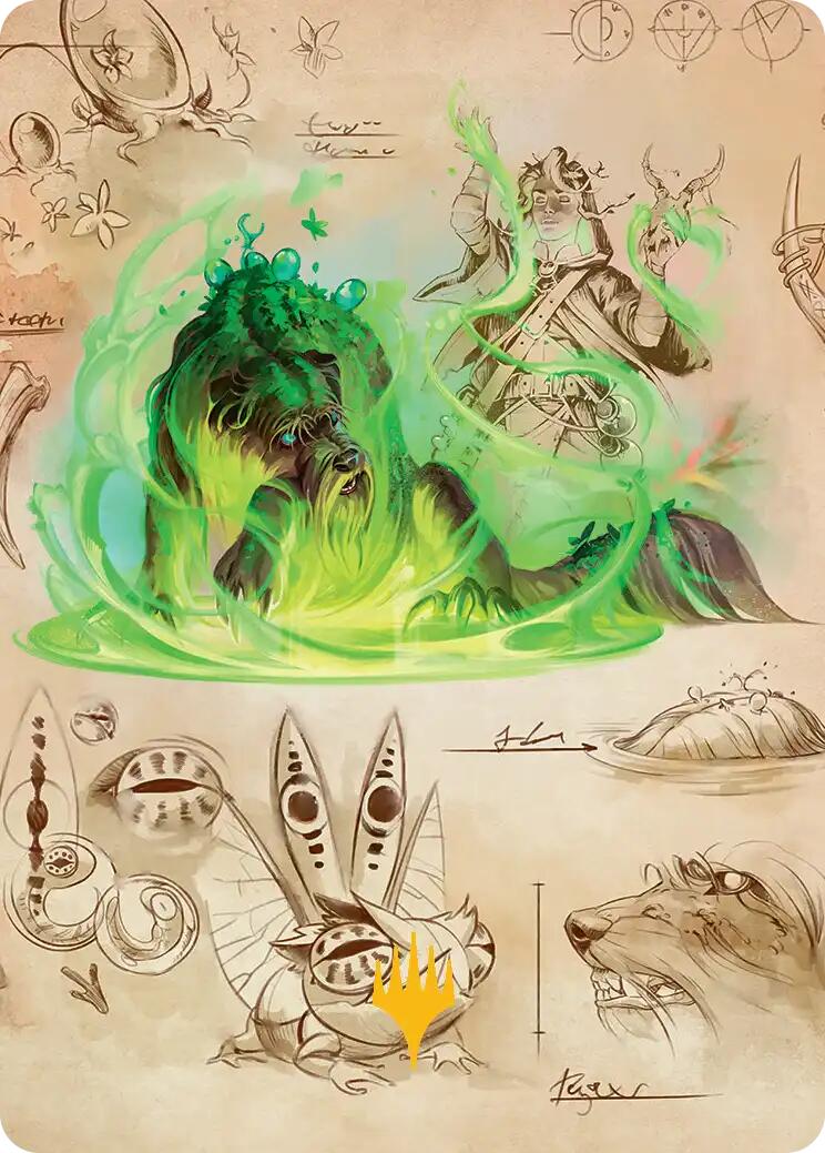 Germination Practicum Art Card (Gold-Stamped Planeswalker Symbol) [Secrets of Strixhaven Art Series] - Destination Retro