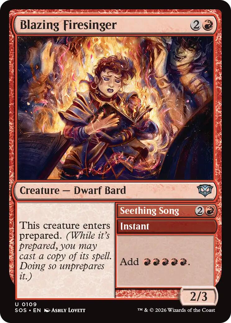 Blazing Firesinger [Secrets of Strixhaven] - Destination Retro