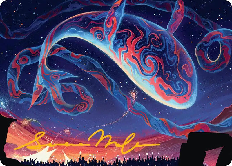 Spectacular Skywhale Art Card (Gold-Stamped Signature) [Secrets of Strixhaven Art Series] - Destination Retro