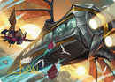 Strixhaven Skycoach Art Card (Gold-Stamped Signature) [Secrets of Strixhaven Art Series] - Destination Retro