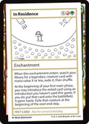 In Residence [Mystery Booster Playtest Cards] - Destination Retro