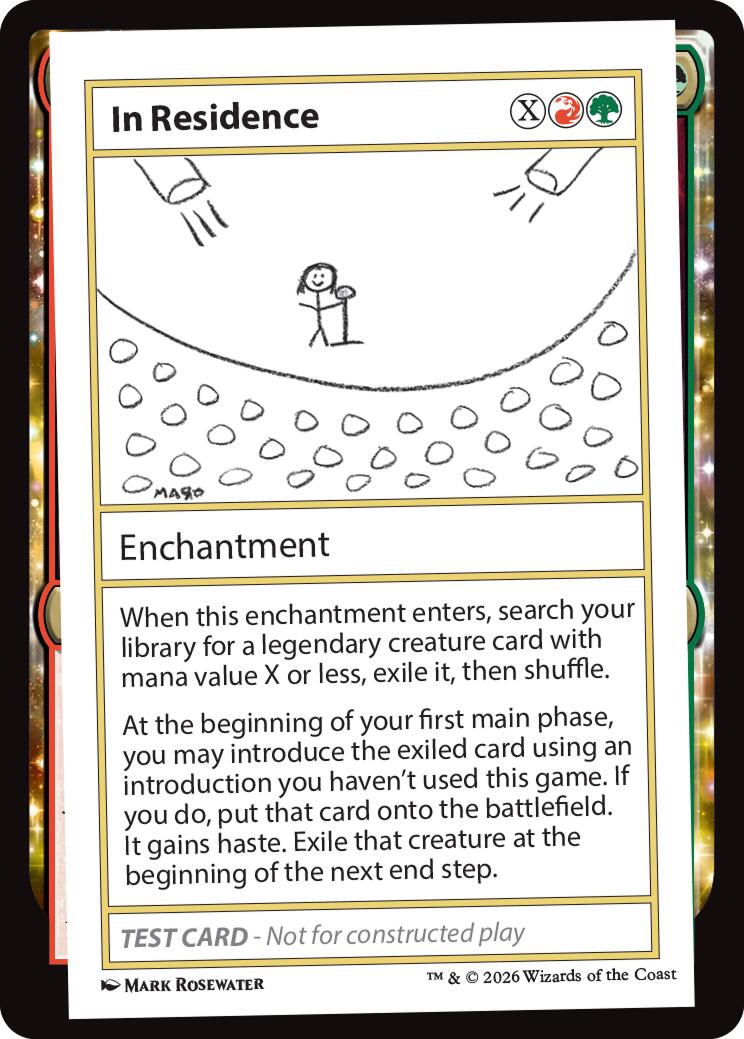 In Residence [Mystery Booster Playtest Cards] - Destination Retro