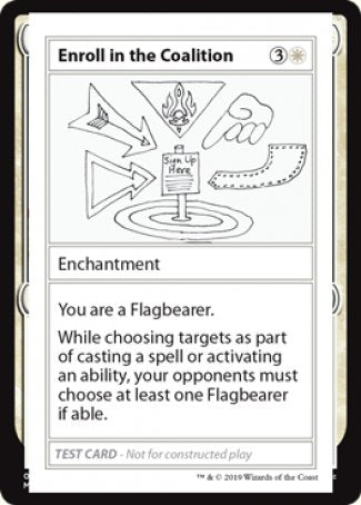 Enroll in the Coalition (2021 Edition) [Mystery Booster Playtest Cards] - Destination Retro