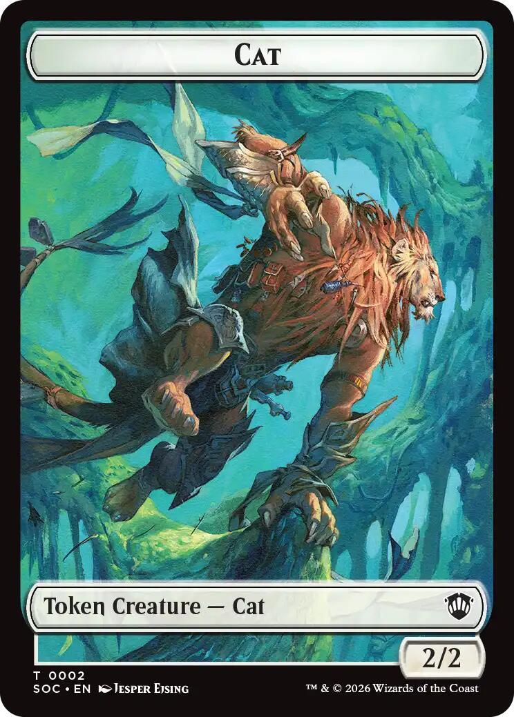 Cat // Inkling (0022) Double-Sided Token [Secrets of Strixhaven Commander Tokens] - Destination Retro