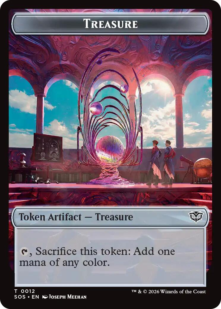 Elemental (0020) // Treasure Double-Sided Token [Secrets of Strixhaven Commander Tokens] - Destination Retro