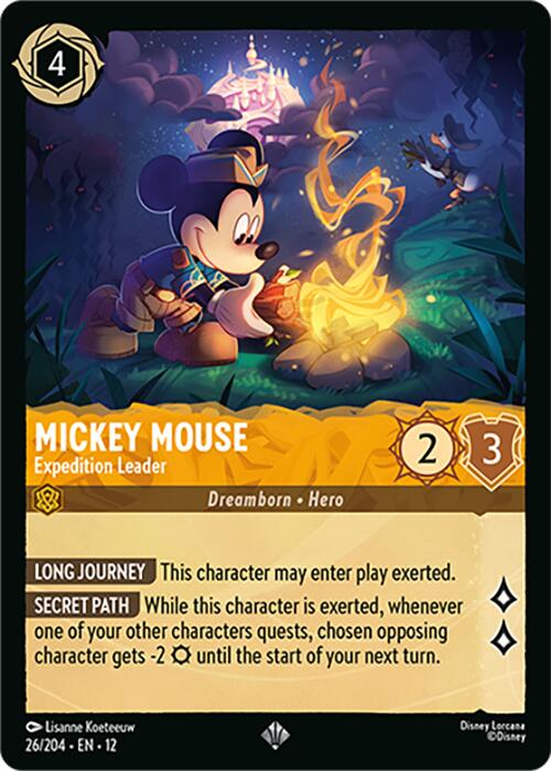 Mickey Mouse - Expedition Leader (26/204) [Wilds Unknown] - Destination Retro