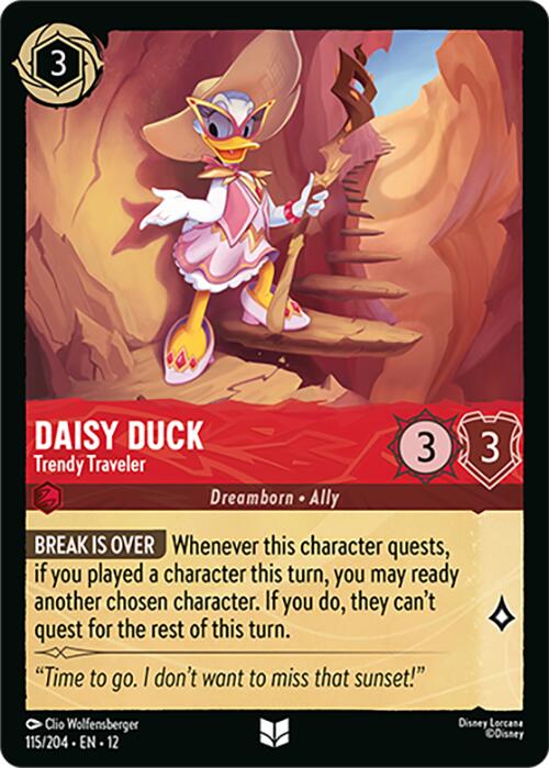 Daisy Duck - Trendy Traveler (115/204) [Wilds Unknown] - Destination Retro