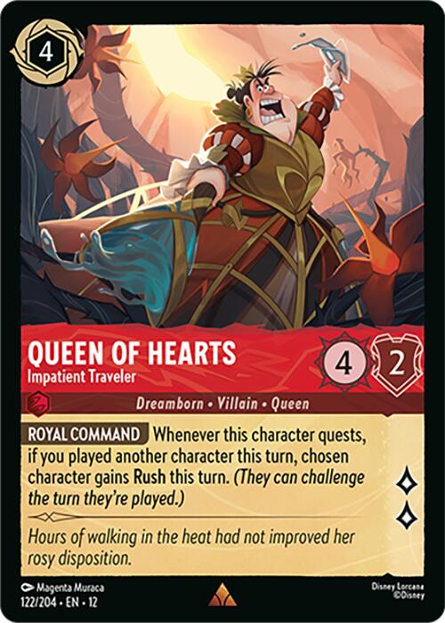 Queen of Hearts - Impatient Traveler (122/204) [Wilds Unknown] - Destination Retro