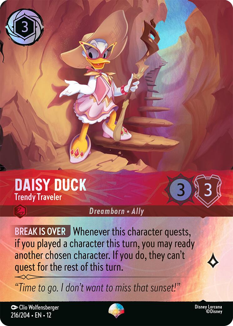 Daisy Duck - Trendy Traveler (Epic) (216/204) [Wilds Unknown] - Destination Retro