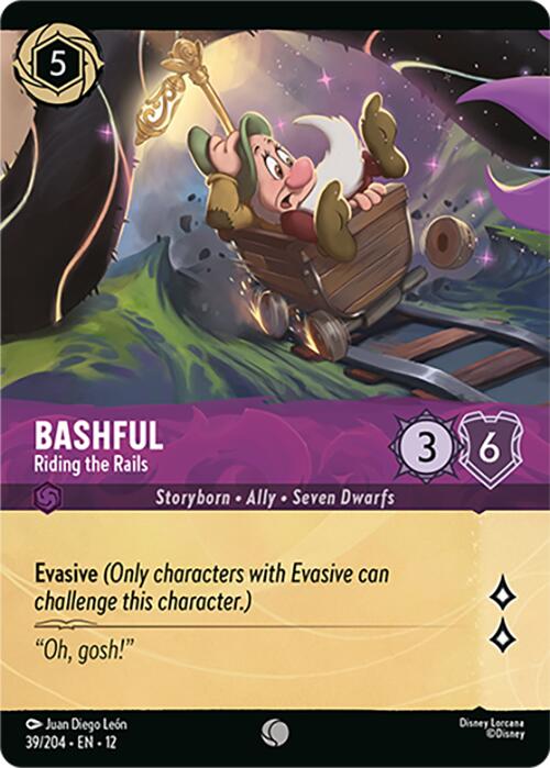 Bashful - Riding the Rails (Foil) (39/204) [Wilds Unknown] - Destination Retro