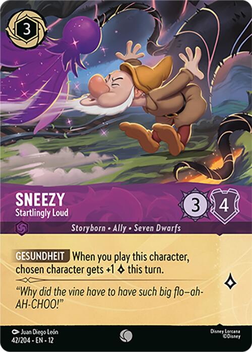 Sneezy - Startlingly Loud (Foil) (42/204) [Wilds Unknown] - Destination Retro