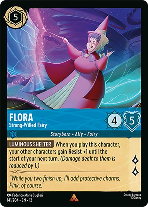 Flora - Strong-Willed Fairy (141/204) [Wilds Unknown] - Destination Retro