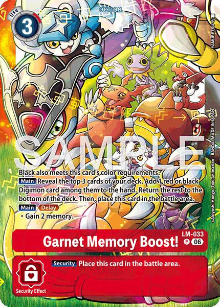 Garnet Memory Boost! [LM-033] (Alternate Art) [Starter Deck: Beatbreak] - Destination Retro
