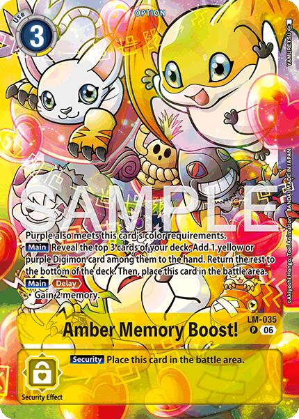 Amber Memory Boost! [LM-035] (Alternate Art) [Starter Deck: Beatbreak] - Destination Retro