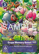 Grape Memory Boost! [LM-038] (Alternate Art) [Starter Deck: Beatbreak]