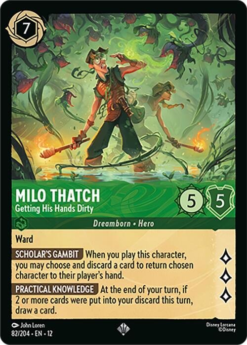 Milo Thatch - Getting His Hands Dirty (82/204) [Wilds Unknown] - Destination Retro