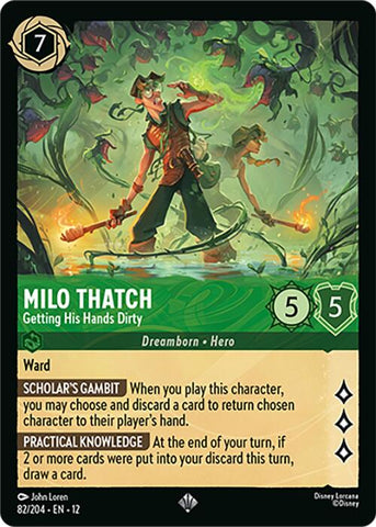 Milo Thatch - Getting His Hands Dirty (82/204) [Wilds Unknown] - Destination Retro