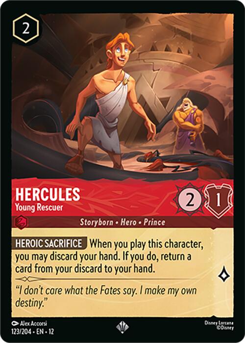 Hercules - Young Rescuer (123/204) [Wilds Unknown] - Destination Retro