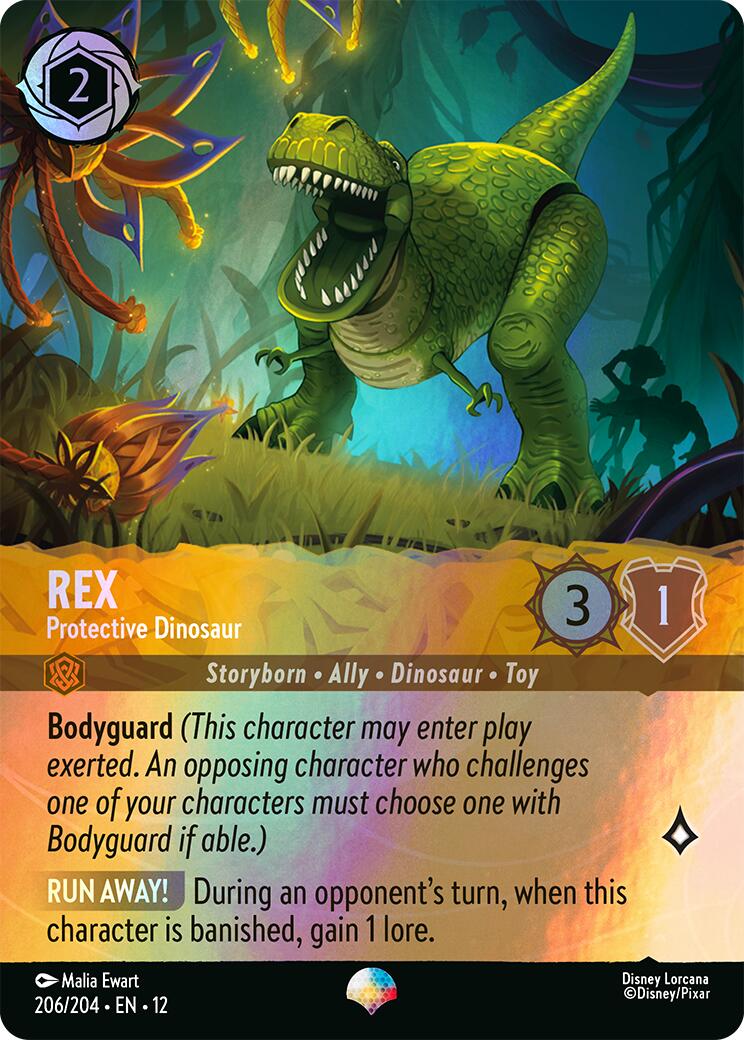 Rex - Protective Dinosaur (Epic) (206/204) [Wilds Unknown] - Destination Retro