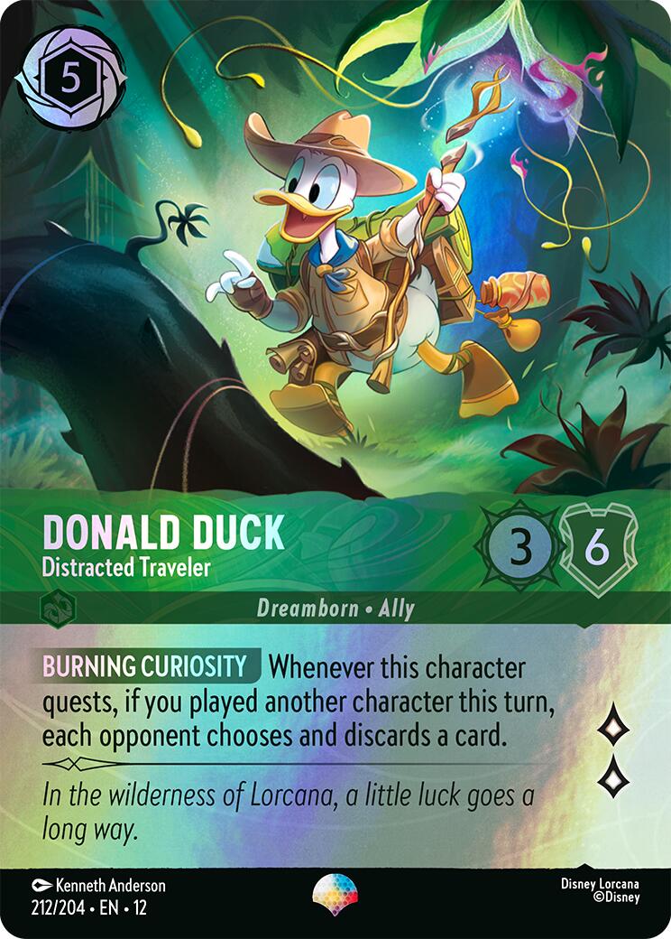 Donald Duck - Distracted Traveler (Epic) (212/204) [Wilds Unknown] - Destination Retro