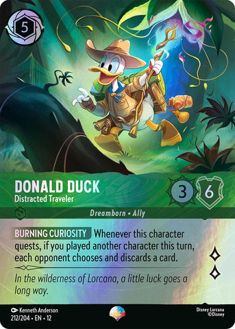 Donald Duck - Distracted Traveler (Epic) (212/204) [Wilds Unknown] - Destination Retro