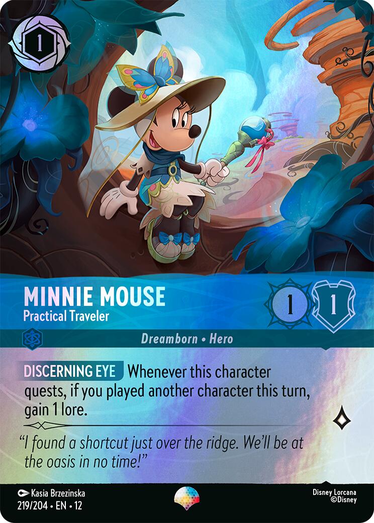 Minnie Mouse - Practical Traveler (Epic) (219/204) [Wilds Unknown] - Destination Retro