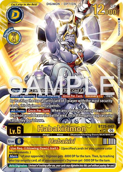Habakirimon // Habakiri [BT25-043] (Alternate Art) [Dual Revolution] - Destination Retro