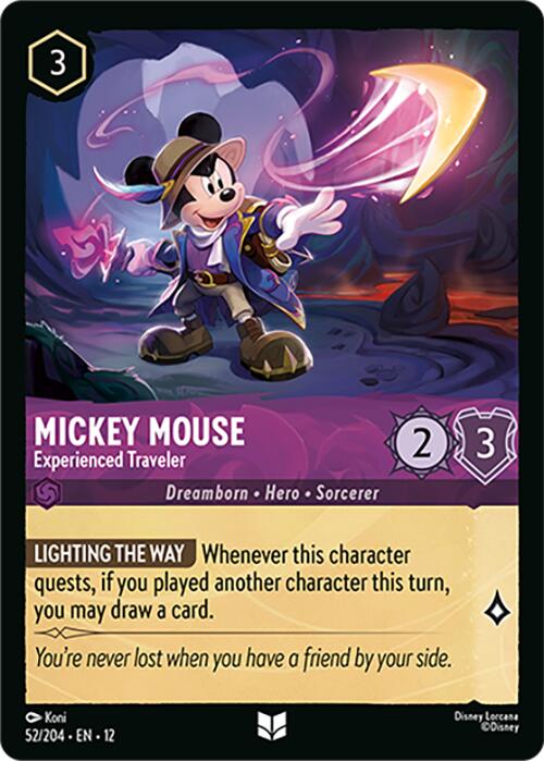 Mickey Mouse - Experienced Traveler (52/204) [Wilds Unknown] - Destination Retro