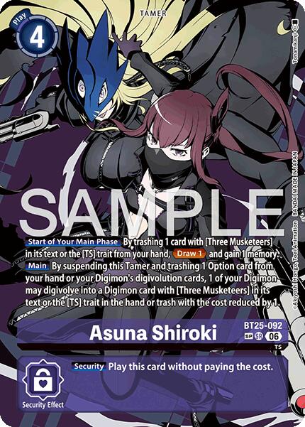 Asuna Shiroki [BT25-092] (Rare Pull) [Dual Revolution] - Destination Retro