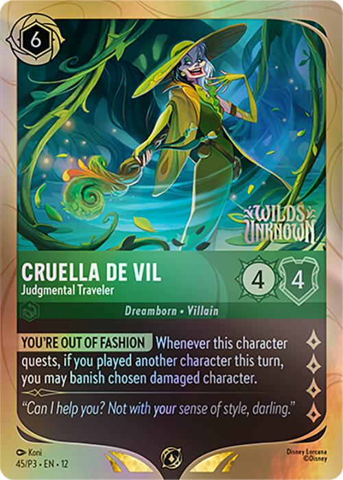Cruella De Vil - Judgmental Traveler (45) [Promo Cards] - Destination Retro