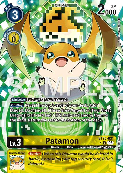Patamon [BT25-031] (Full Art) [Dual Revolution] - Destination Retro