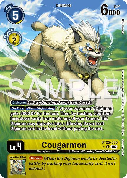 Cougarmon [BT25-035] (Full Art) [Dual Revolution] - Destination Retro