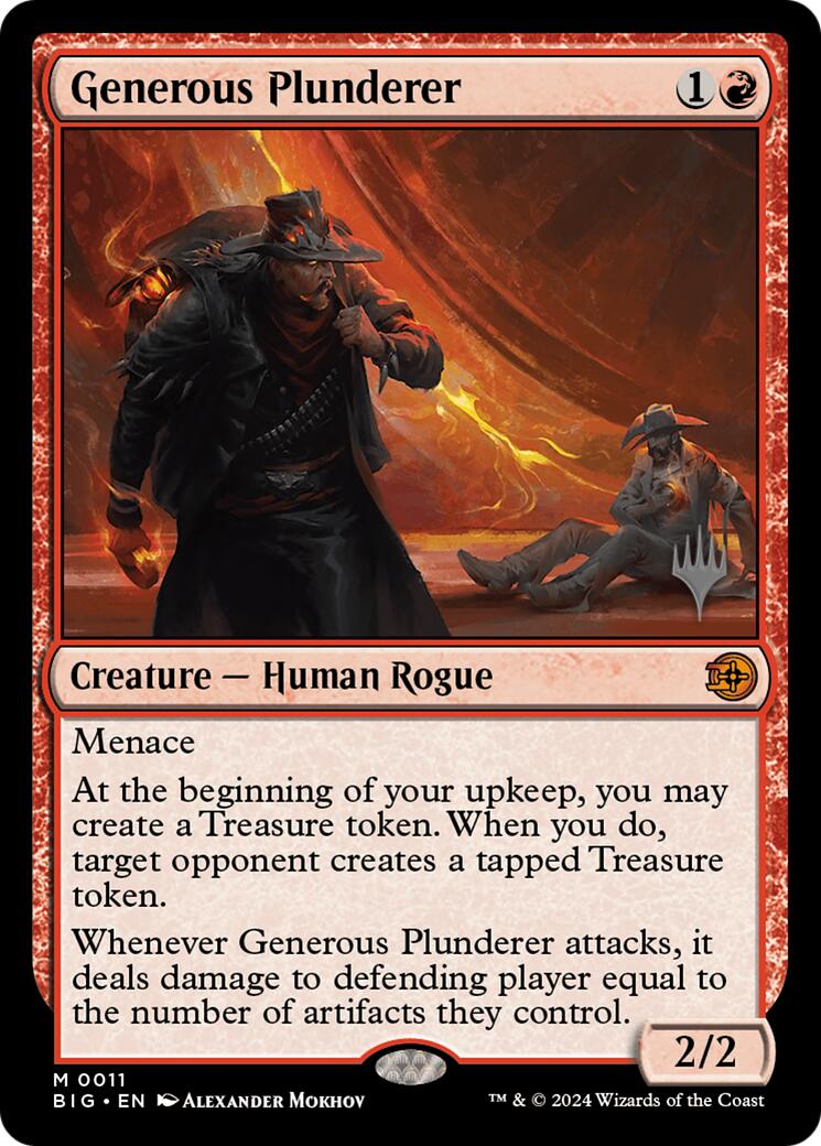 Generous Plunderer [Outlaws of Thunder Junction Promos] - Destination Retro