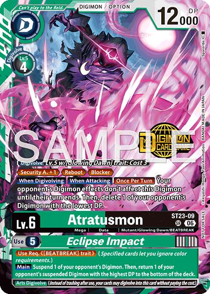 Atratusmon // Eclipse Impact [ST23-09] (Welcome Tamers Pack Vol.2) [Starter Deck: Beatbreak Release Event Cards] - Destination Retro