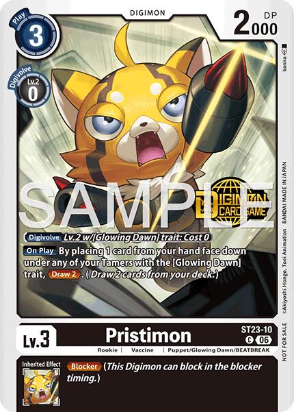 Pristimon [ST23-10] (Welcome Tamers Pack Vol.2) [Starter Deck: Beatbreak Release Event Cards] - Destination Retro