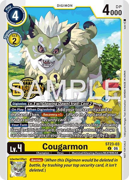Cougarmon [ST23-03] (Welcome Tamers Pack Vol.2) [Starter Deck: Beatbreak Release Event Cards] - Destination Retro